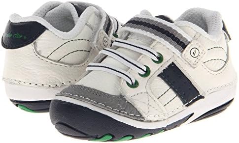 Stride Rite boys Srt Soft Motion Artie Athletic Sneaker, White/Navy, 3.5 Infant US | Image 6