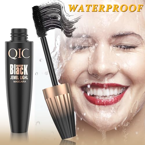 NICEMOVIC Waterproof Mascara Black Volume and Length, 4D Silk Fiber Eyelash Mascara Long Lasting Non-Clumping, Sweatproof & Smudge-Proof, Longer and Thicker Eyelashes for Makeup - Image 3