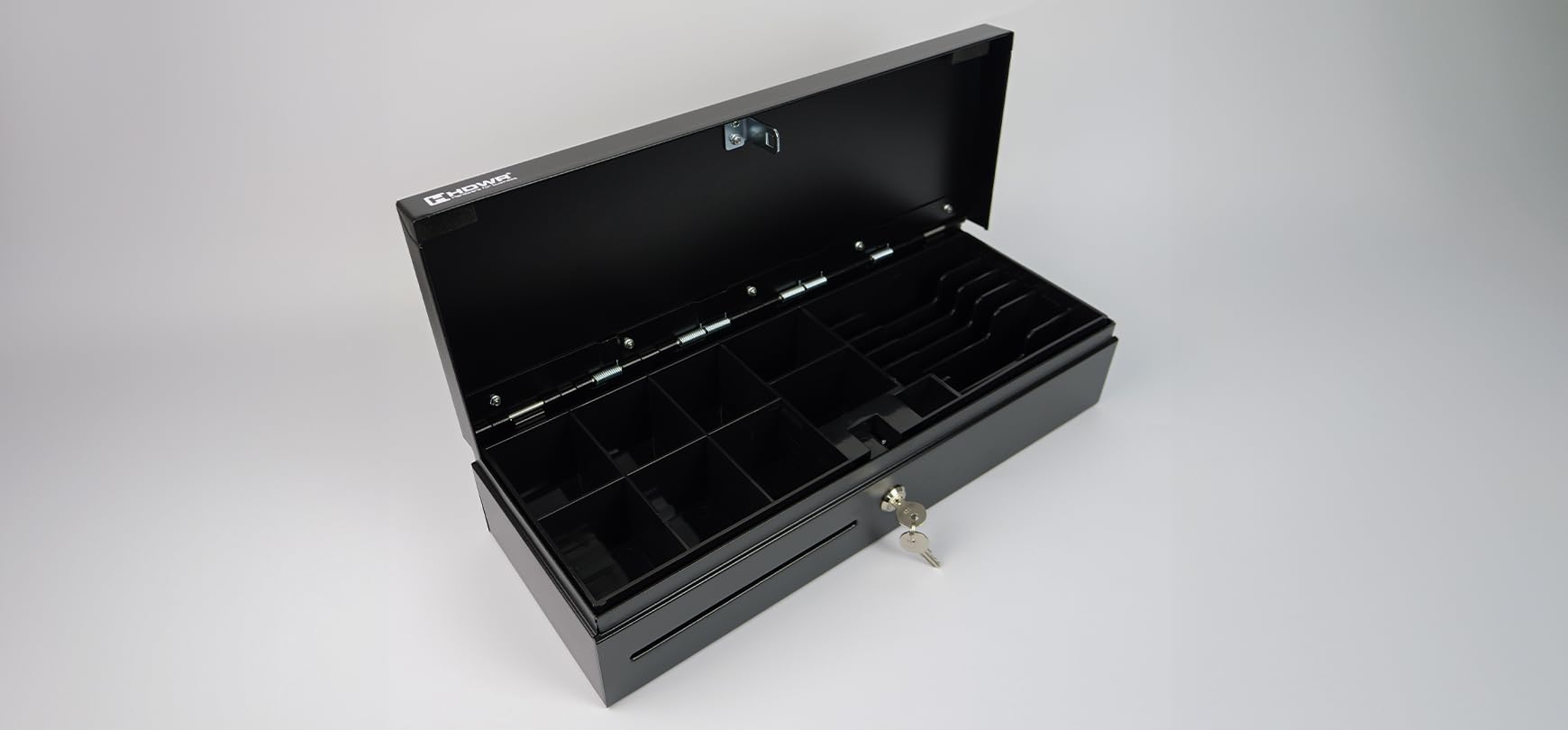 Kassenschublade Flip-Top-Schublade Zweifachverriegelung RJ12-Stecker kaltgewalzter Stahl HDWR HD-KFT46