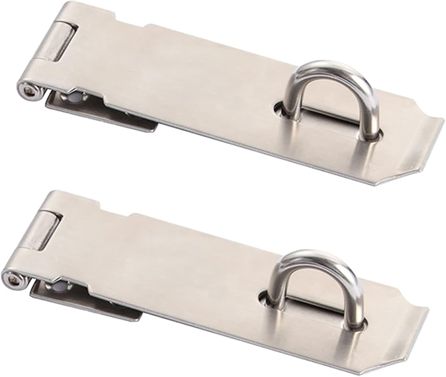 Stainless Steel Padlock Hasp - Durable Lock for Sliding Barn Doors, Cabinets, and More-1pc(4in)