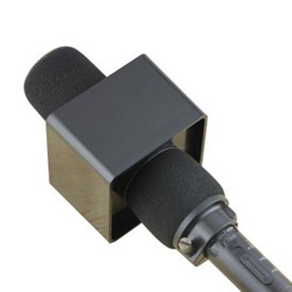 Club Bollywood®Square Mic Microphone Logo Station Log Interview Meeting Speech Black-picture-28