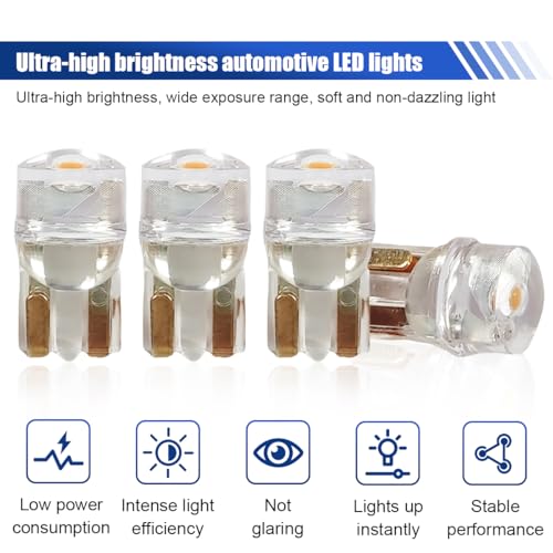 30 unidades bombillas LED interiores para auto T10 6000K miniatura 3