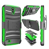 Njjex For Galaxy Mega 6.3 Case, [Ngate Series] Armor Shock Swivel Locking Holster Belt Clip Kickstand Heavy Defender Full Body Carrying Case Cover For Samsung Galaxy Mega 6.3 i9200/i9205/i527 [Green]