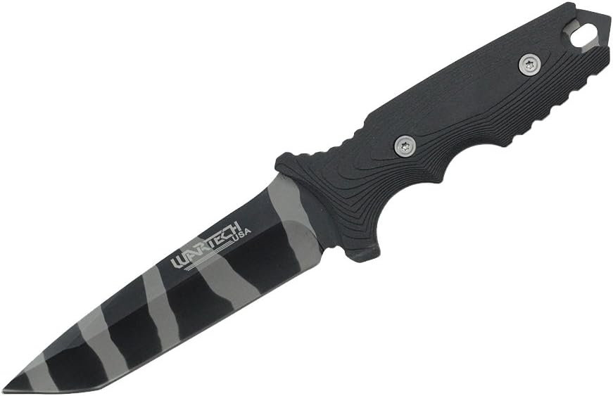Wartech H1222 Hunting Knife with Hard Sheath, 9" Sports