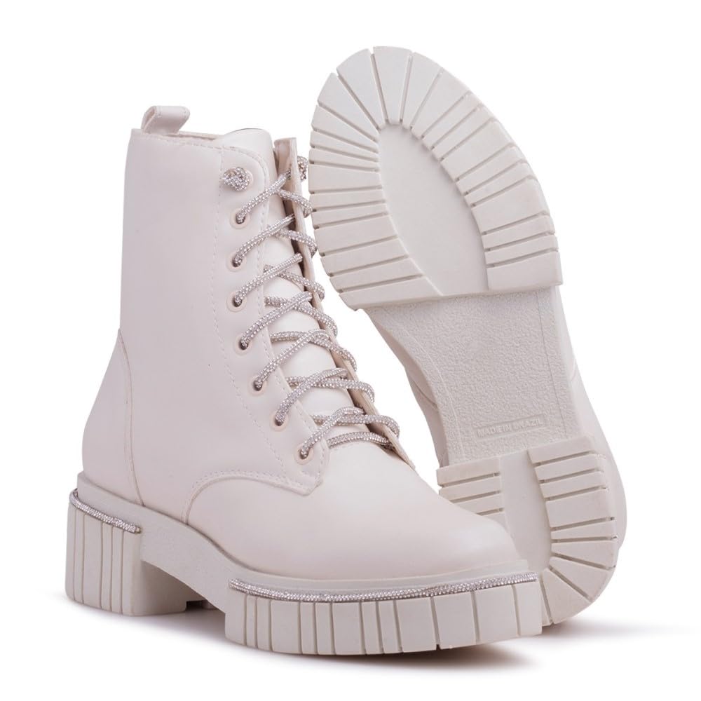 Coturno Casual Cano Médio Feminino Fecho Cadarço e Sola Alta Tratorada em promoção! Veja a oferta e mais achadinhos de Botas 2 Hoje é o melhor dia para comprar Coturno Casual Cano Médio Feminino Fecho Cadarço e Sola Alta Tratorada com aquele preço maroto! Promoção! Aproveite a oferta! 2