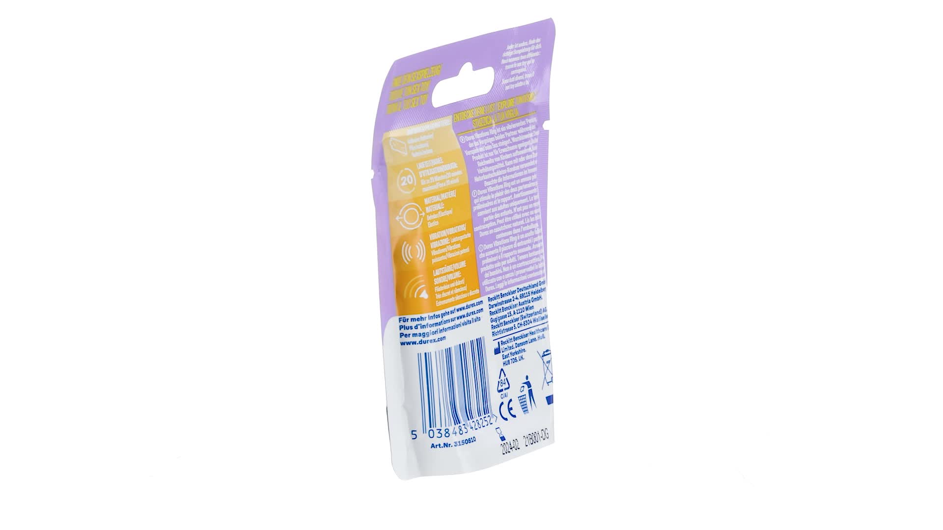 Durex Intense Vibrations Stimulationsring Penisvibratorring