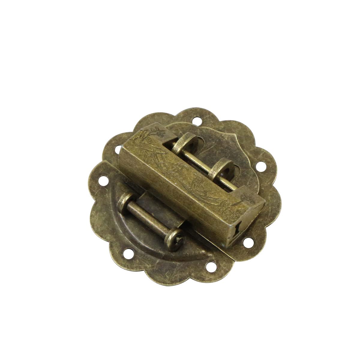 Serratura per armadietto Mini lucchetti - In lega di alluminio stile retrò con viti e chiavi, per cassetti gioielli, armadietti decorativi, armadi antichi decorativa mobili chiave viti, scatola legno