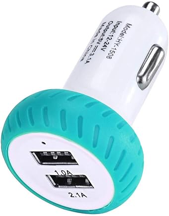 Luckycat Mini Dual 2 Puertos 12V USB Auto en la Carga del Adaptador del Cargador del Coche Luckycat Mini Dual 2 Puertos 12V USB Auto en la Carga del Adaptador del Cargador del Coche