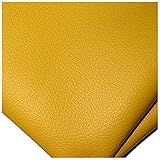 Chunjing Kunstleder Stoff Wasserdicht Innendekor Kunstleder Stoff Selbstklebend 100x140cm Rolle Schwarzes Leder für Autositz Sofa Möbel Jacken Handtasche(Size:1x1.4M/3.3x4.6FT,Color:Gelb)