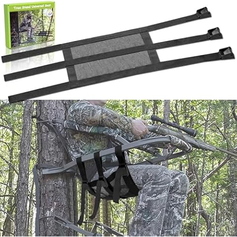 Huntury Tree Stand Seat Replacement for Hunting, Lightweight Mesh Replacement Seat for Ladder Stand, Easy Carry and Quick Drying, Universal Fit Cover