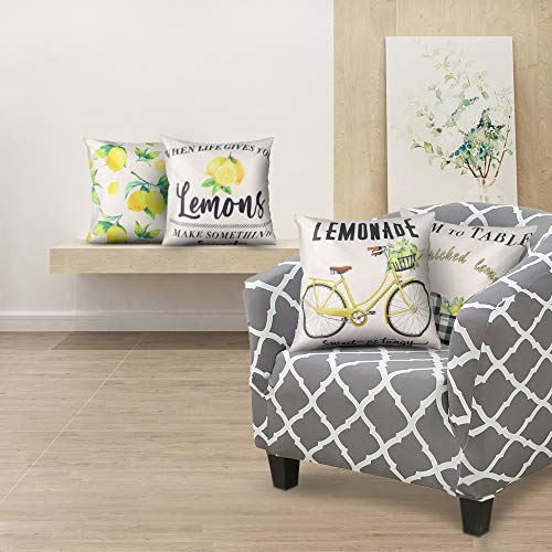 Searchi Club Chair Slipcover Stretch Spandex Barrel Chair Covers Removable Tub Chair Slipcovers Armchair Sofa Cover Couch Furniture Protector Geometric Pattern Arm Chair Cover For Living Room #TOP6