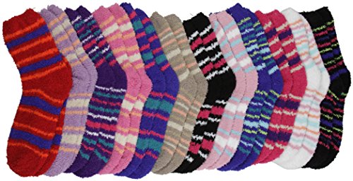 Image of ToBeInStyle Women's Pack of 6 Assorted Style Winter Socks