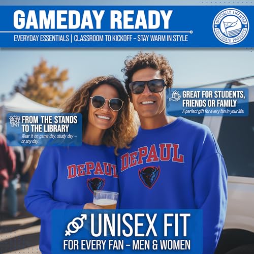 Image of NCAA College Sweatshirt Fleece Crewneck Pullover for Men and Women