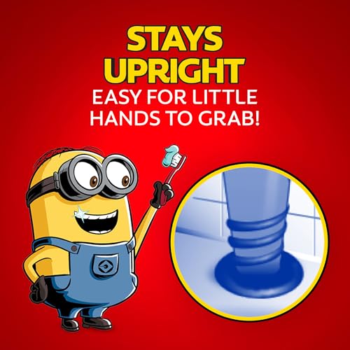 Image of Colgate Kids (2+ years) Minion Toothbrush, Extra Soft with Tongue Cleaner - 1 Pc