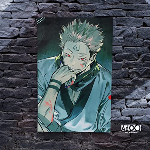 Image of AD INFINITUM Anime jujutsu kaisen 300 gsm Paper Wall Poster, Multicolor | 13 x 19 inches | (SUKUNA 1)