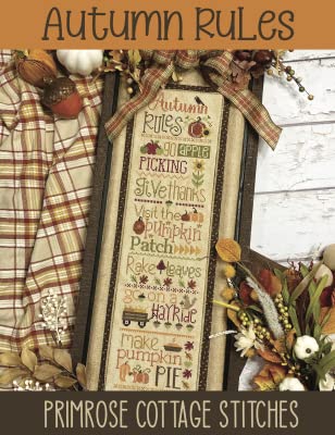 Generic 933237 Autumn Rules Cross Stitch Pattern By Primrose Cottage Stitches cover