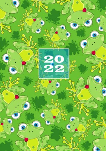  2022: Agenda Settimanale  Formato A5 Tascabile  1 Settimana Su 2 Pagine  Agenda Giornaliera  Weekly Planner  Soft-Cover La Rana