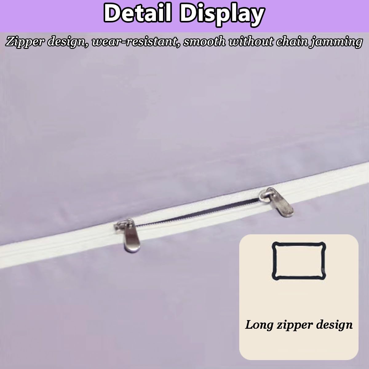 Federa Lunga Decorativa 48x120 Cm – Raso Opaco Setoso – Antimacchia E Anticrespo – Per Cuscini Letto E Divano - 4