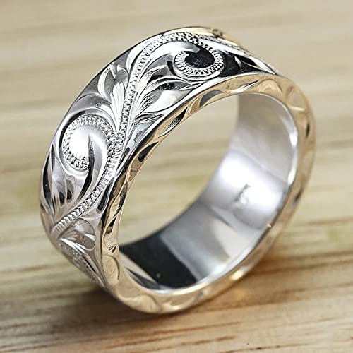 Delicate Carved Design Female Wedding Band Rings Low-key Exquisite Accessories for Women3