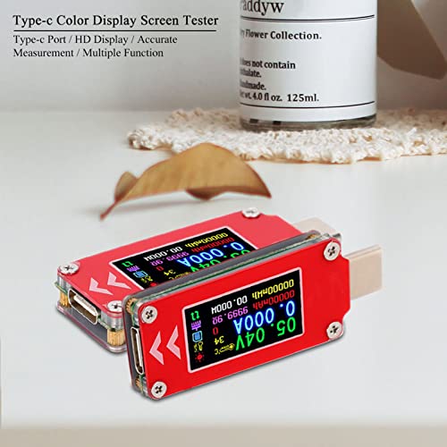 Image of USB C Power Meter, PD Charger Type C Tester - Color Display Voltmeter Ammeter Load Tester, Power Supply Tester - Charging Voltage Current Capacity Detector