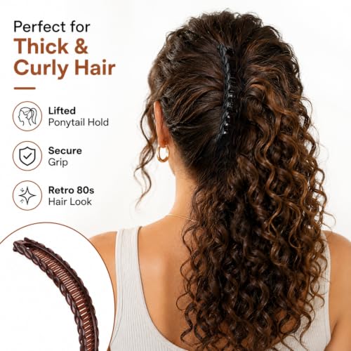 2 Peines Banana para Cabello Grueso y Rizado miniatura 4
