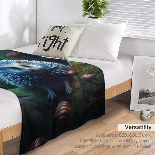 Manta suave de erizo mullida de 140x180 cm para cama y sofá 7