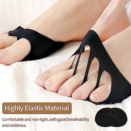 Image of 2 Pairs Metatarsal Pads Ball of Foot Cushions Honeycomb Fabric Forefoot Pads for Women High Heels Shoes Foot Pads Invisible Soft Toe Pads Reusable Sock Cushions Pads for Pain Relief Men