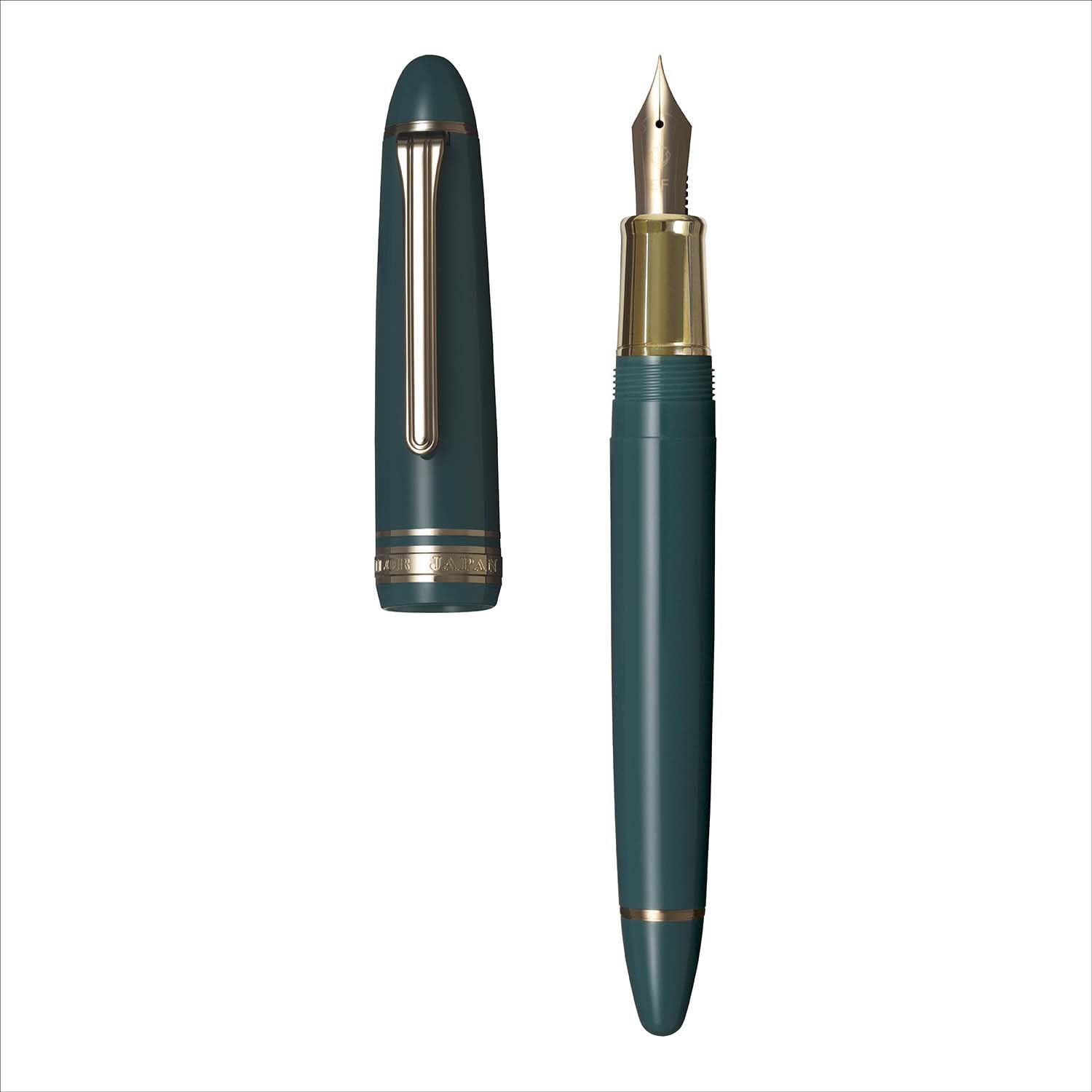 Sailor 11-0825-260 Füllfederhalter Profit Casual L Stable Gold Trim Clear Green, Feder (F), in Japan hergestellter Schreibstift