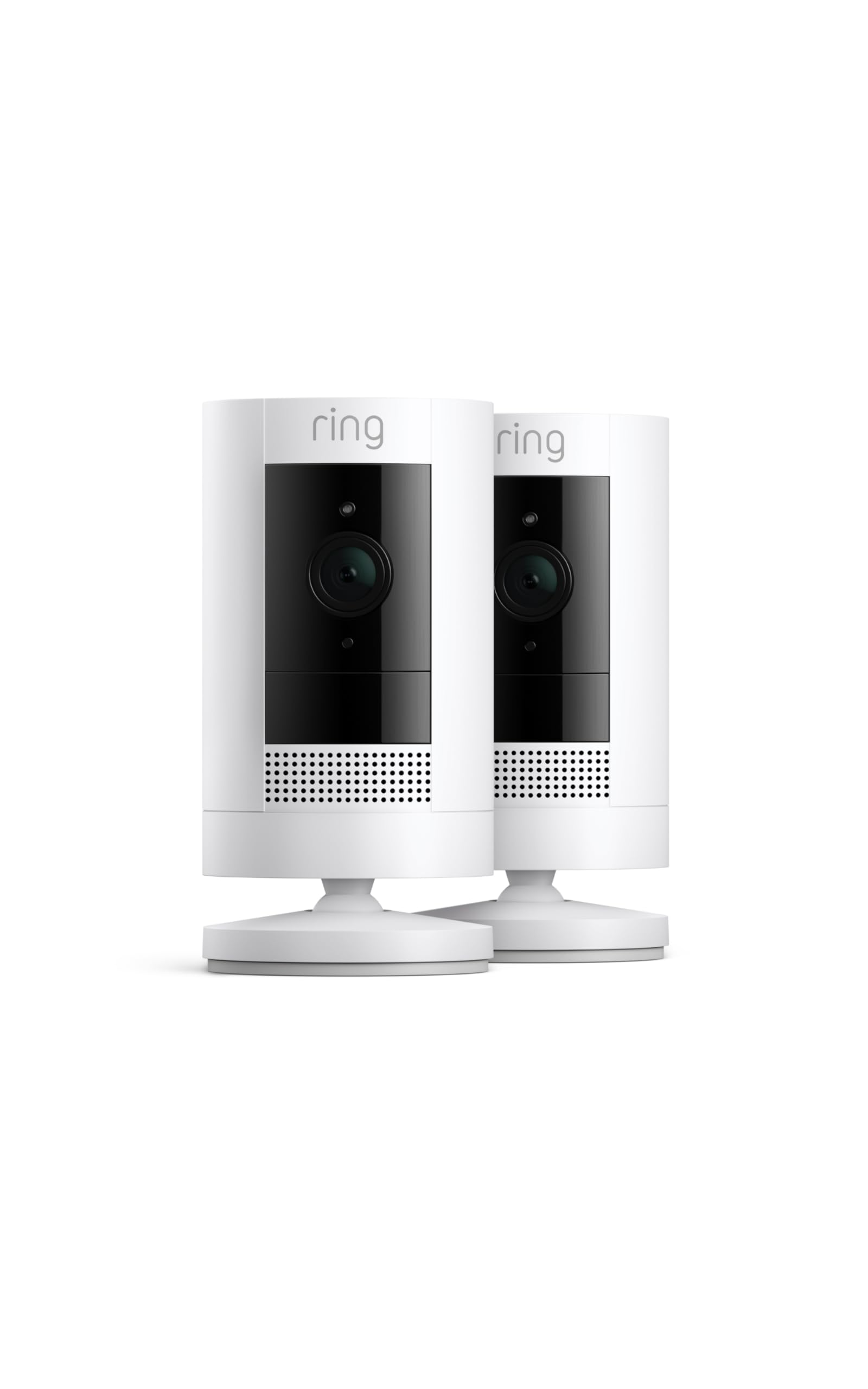 Ring Außenkamera Akku (Stick Up Cam Battery) | Überwachungskamera aussen mit 1080p-HD-Video, WLAN, witterungsbeständig, geeignet für Haus & Grundstück, Alexa-kompatible Sicherheitskamera | 2 Kameras