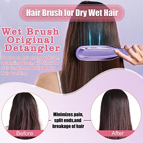 Hair Brush, Detangling Brush, Scalp Brush, Shampooing Comb, Massager Brush Hair-Care Brush, Scalp Massage Brush For All People And Different Hair Types (Blue) #TOP5