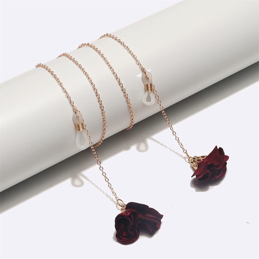 Metall Brillenkette Brillenseil Lanyard Quaste Blume handgemachte Brillenkette Sonnenbrillenkette
