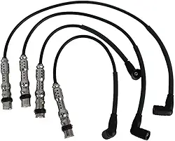 Speed Parts Jogo de Cabos de Velas Cobre, PVC Compatível com Volkswagen e Audi Fox Polo 1.0 1.6 8v Golf