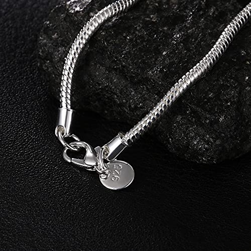 Collier chaîne de serpent 3mm anti-nœuds, tailles de 16 à 24 pouces - 2