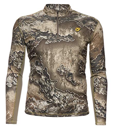 SCENTBLOCKER Angatec Long Sleeve 1/4 Zip Performance Shirt Mens Camo Hunting Clothes