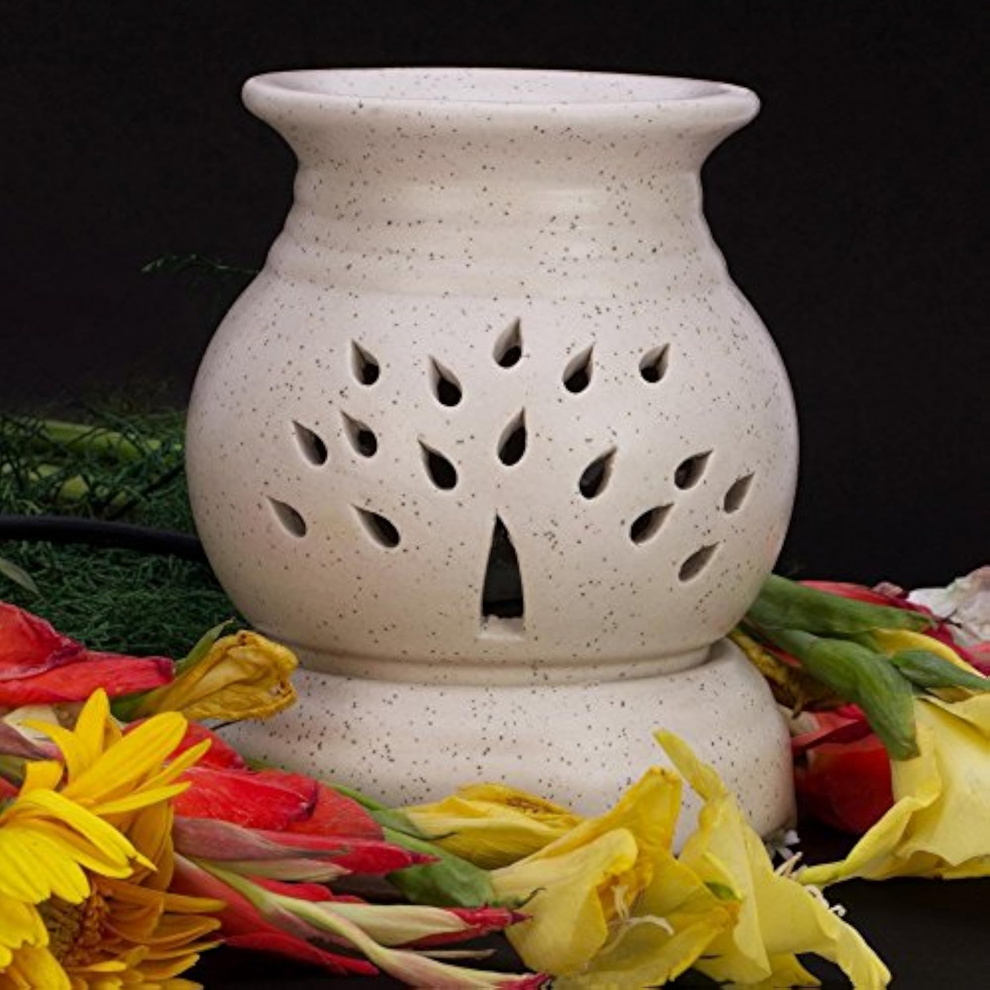 Ceramic Diffuser White Pot