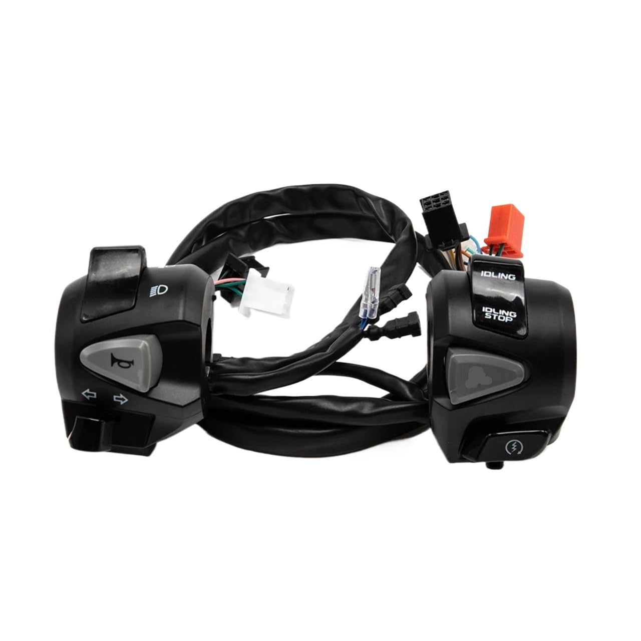 Motocykl Kierownica Przełącznik Pasuje do motocykla 7/8 "22mm przełącznik drążkowy róg włącz światła sygnalizacyjne rozruch elektryczny kontrolera kierownicy
