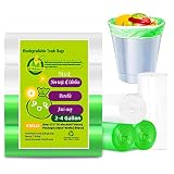 2.6 Gallon Trash Bags, 80 Counts Strong Durable Small Garbage Bags Ultra Thick Trash Can Liners Wast