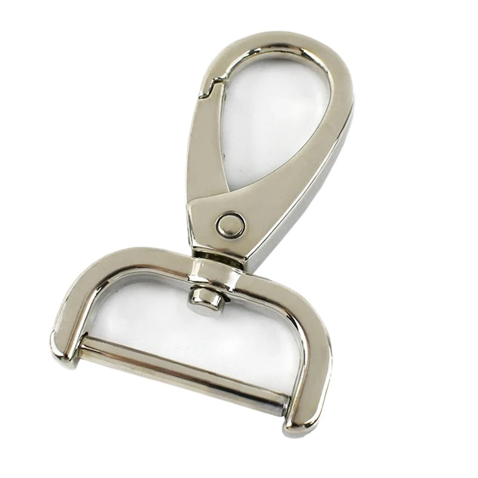 Cigpklo Silver Swivel Snap Hooks 5Pcs 13-38Mm Metal Buckles Detachable Swivel Lobster Clasp For Keychain Bag Strap Carabiner Dog Collar Removable(,32Mm)