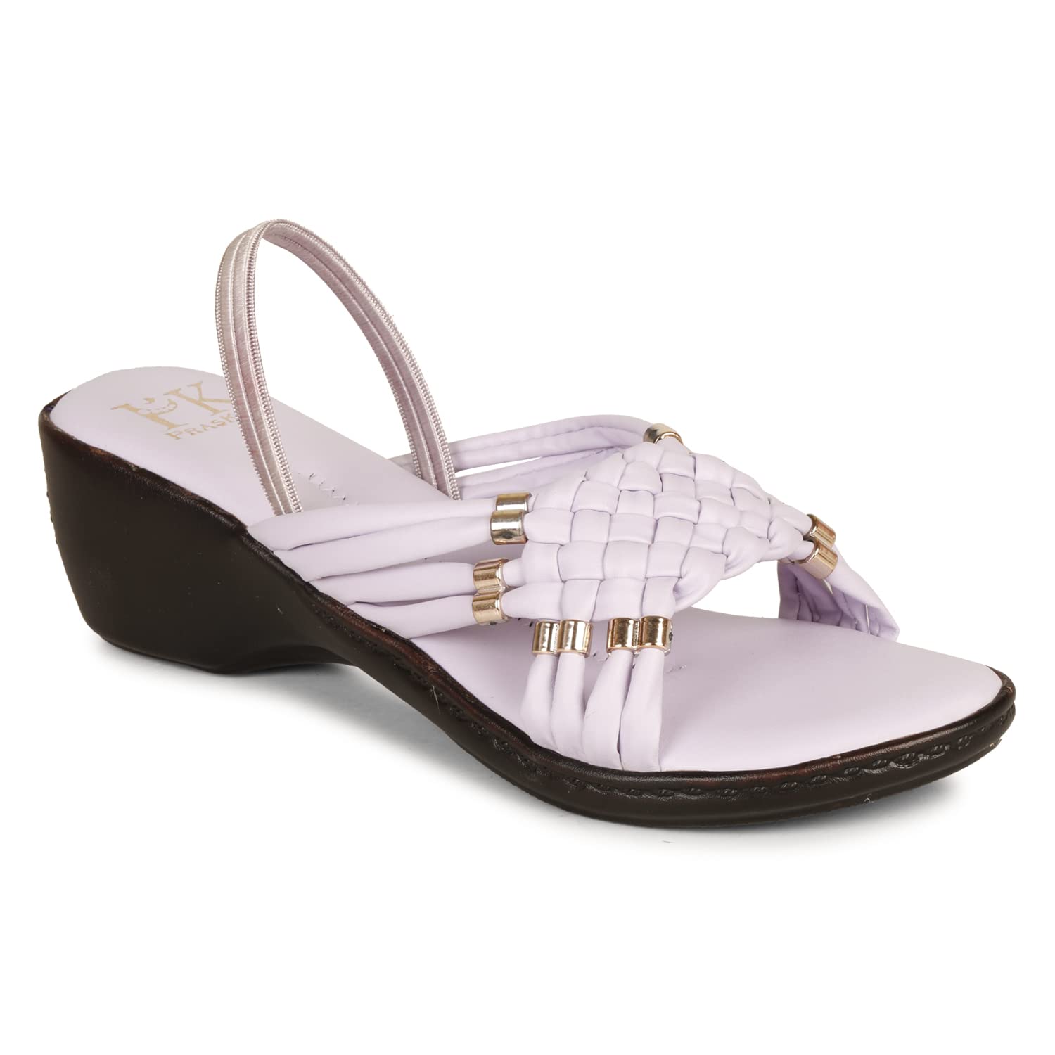 PrasKing Women/Girls Stylish Casual Comfortable Wedges Platform Heel Sandal Purple - 04 (B0B694YSMF) Amazon Price History, Amazon Price Tracker