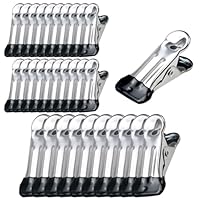 30Pcs Stainless Steel Clothes Pegs for Washing Line, Laundry Pegs Non-Slip Metal Laundry Pegs Clothes Pins Clips Strong Grip for Clothes Jeans Socks Towel Photos