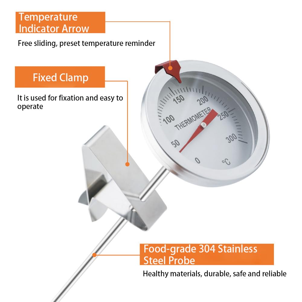 EWUVP Stainless Steel Meat Thermometer, 12