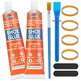 Shoe Glue Soles Repair| 180 ML Heavy Duty Clear Shoe Sole Repair Glue, Waterproof, High-Strength Adhesive, Dries in 24 Hrs| Strong Glue Shoe for Soles, Heels & Repair on Boots, Leather, Rubber, Canvas