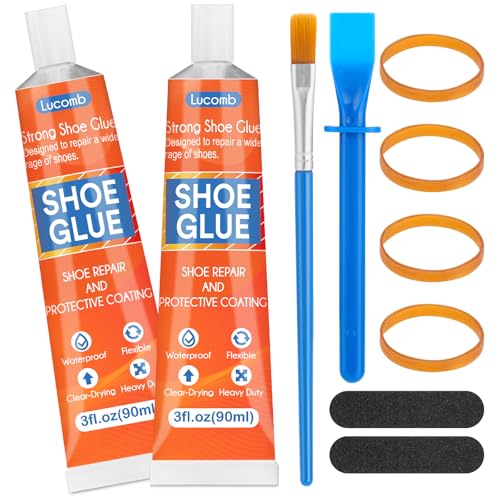 Shoe Glue Soles Repair| 180 ML Heavy Duty Clear Shoe Sole Repair Glue, Waterproof, High-Strength...