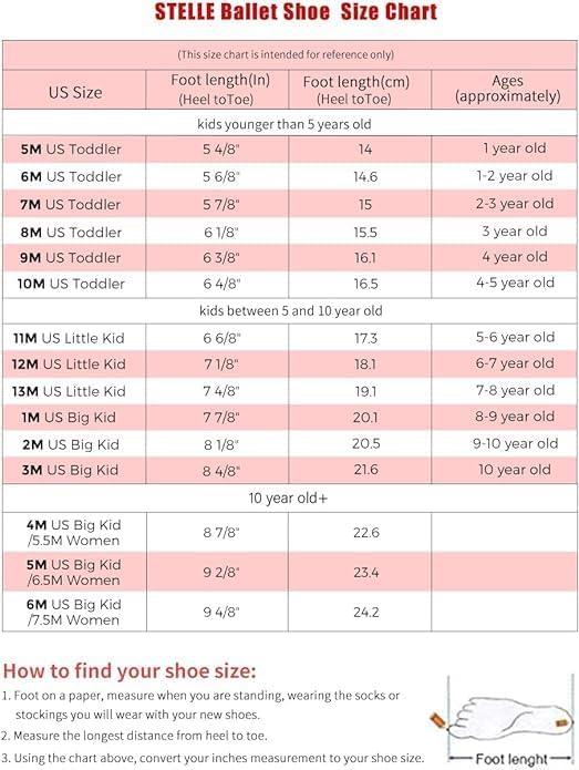 Stelle Ballet Shoes for Girls Toddler Ballet Slippers Soft Leather Boys Dance Shoes for Toddler/Little Kid/Big Kid - Image 7