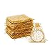 120 Pack Organza Gift Bags - Mesh Favor Bags, Wedding Gifts, Gold, 3.7 x 4.8 Inches