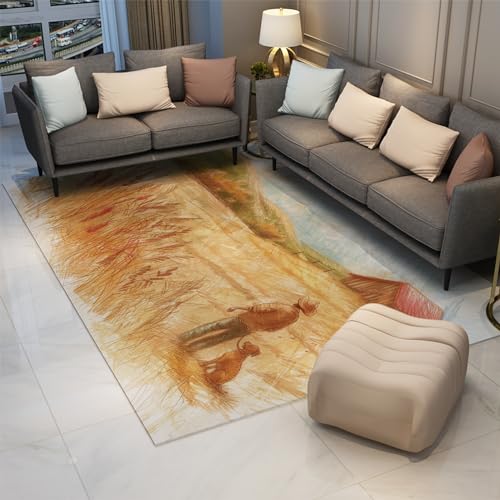 Tapis de sol lavable 60x90cm idéal pour protéger le séjour - 3