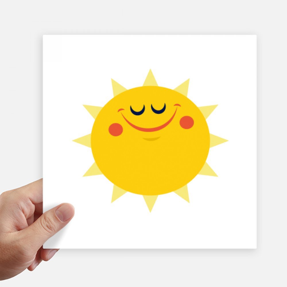 Universe And Alien Smiling Sun Sticker Tags Wall Picture Laptop Decal Self adhesive