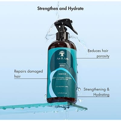 As I Am Bond Water - 16 oz - with Moringa, Amla, Ceramides - Hair Repair Treatment For Damaged Hair