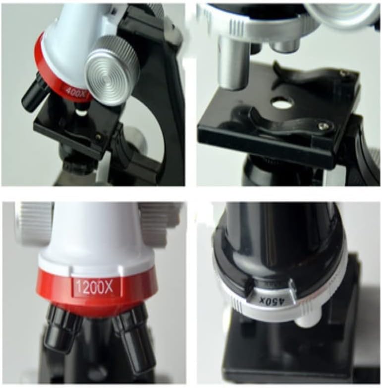 顕微鏡アクセサリーキット HD 1200X顕微鏡玩具子供の科学と教育キット小学校実験装置 顕微鏡スライド