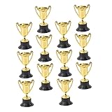MUSISALY 10個プラスチック製子供用小トロフィー 多機能 デコレーショントロフィー 競技 パーティー用 賞品用